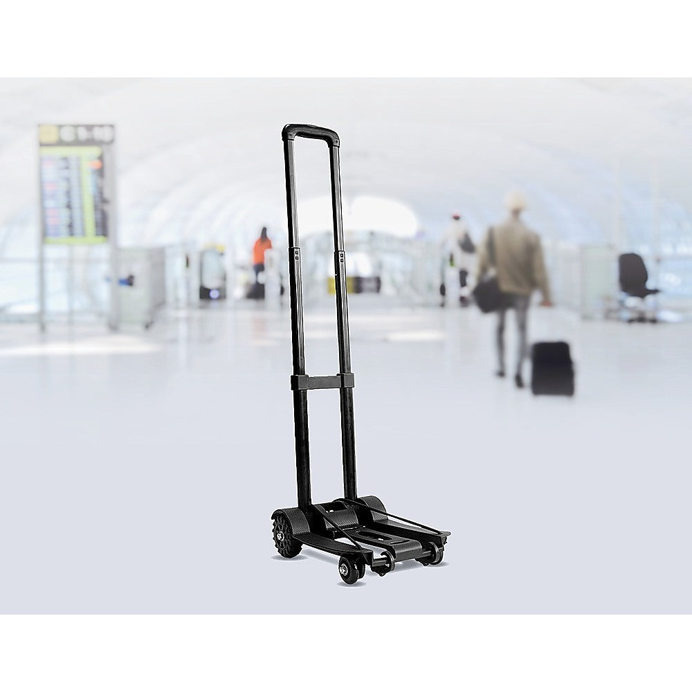 Portable Cart Folding Dolly Push Truck Hand Collapsible Trolley Luggage 70Kg