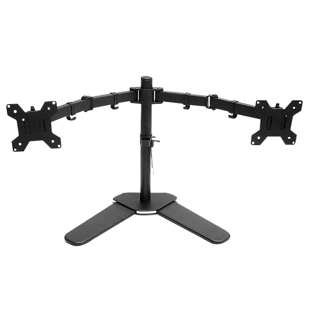 13"-27" Dual Screen Monitor Stand TV Bracket Computer Display Desk Mount Holder