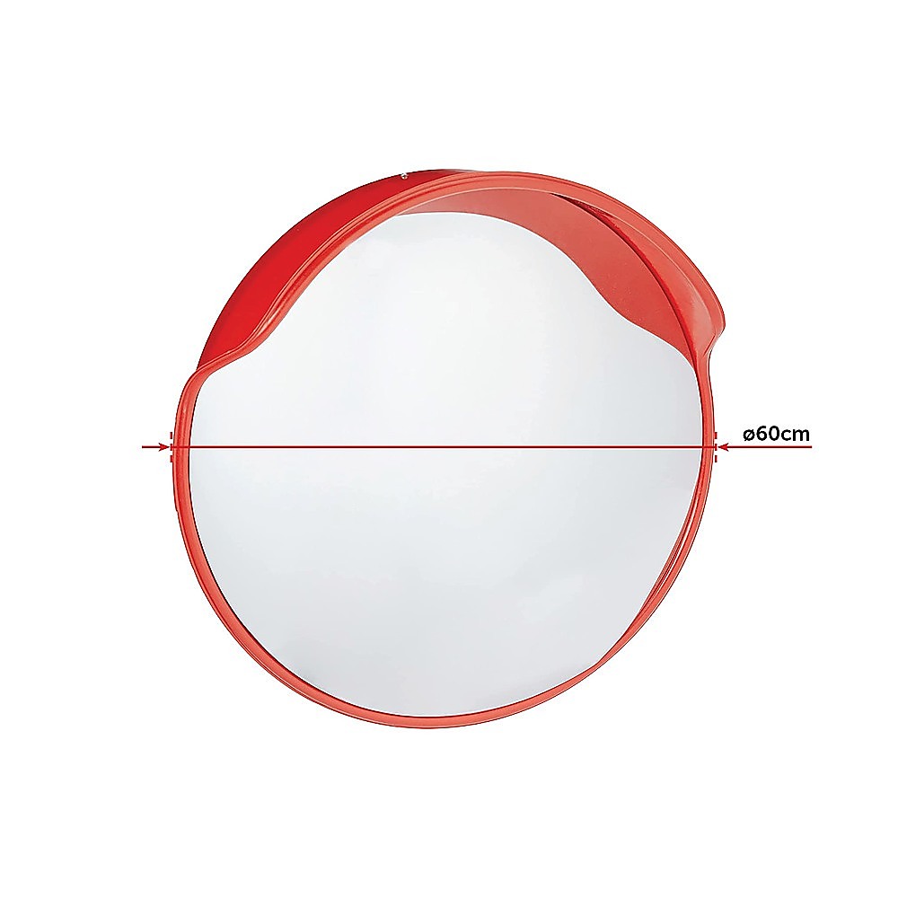 60cm Round Convex Mirror Blind Spot Safety Traffic Driveway Shop Wide Angle