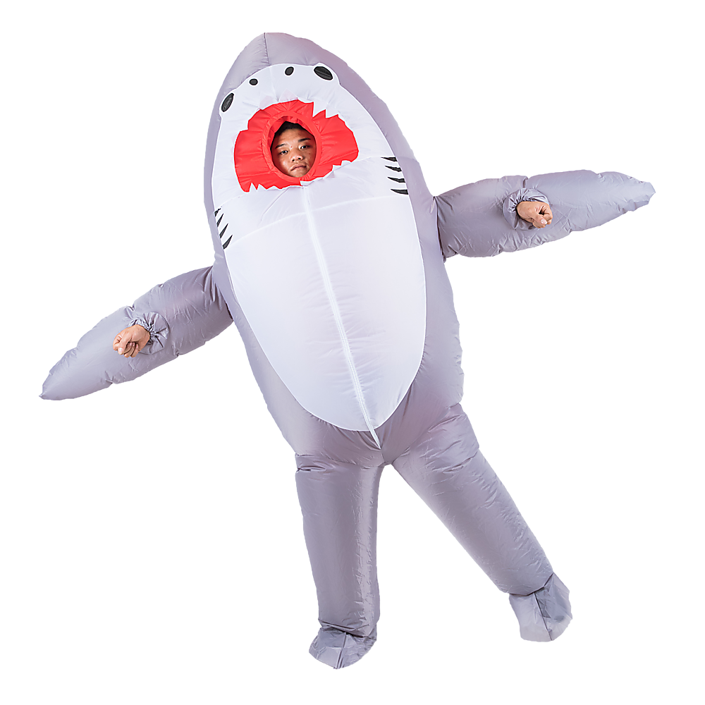 Shark Fancy Dress Fan Inflatable Costume  Suit