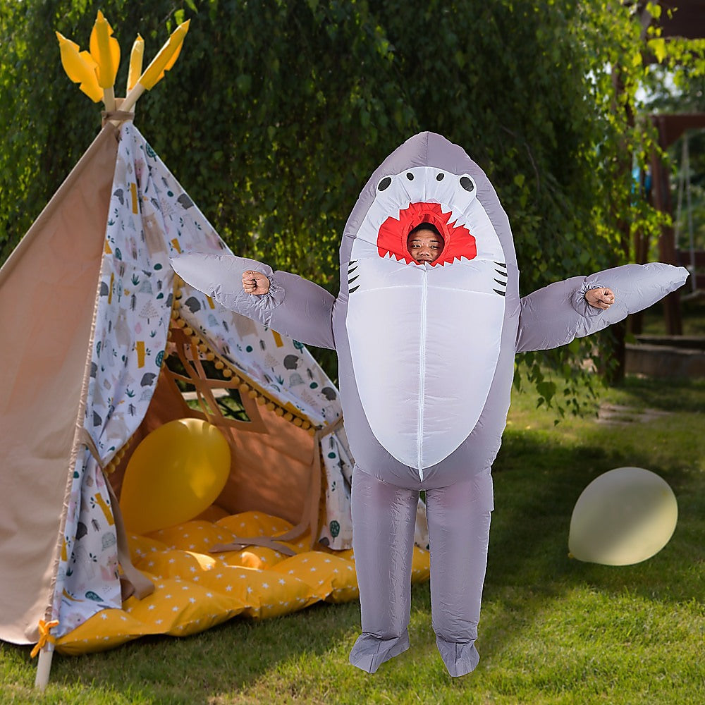 Shark Fancy Dress Fan Inflatable Costume  Suit