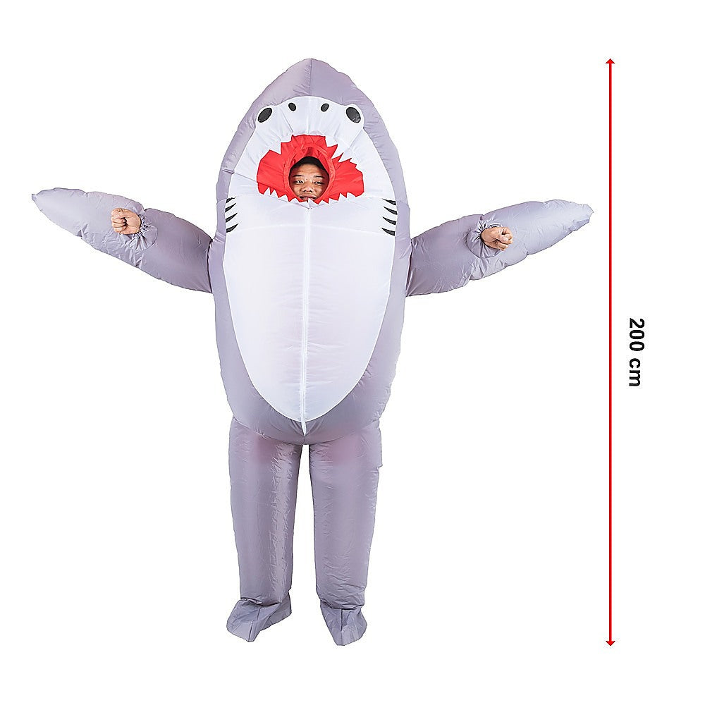 Shark Fancy Dress Fan Inflatable Costume  Suit