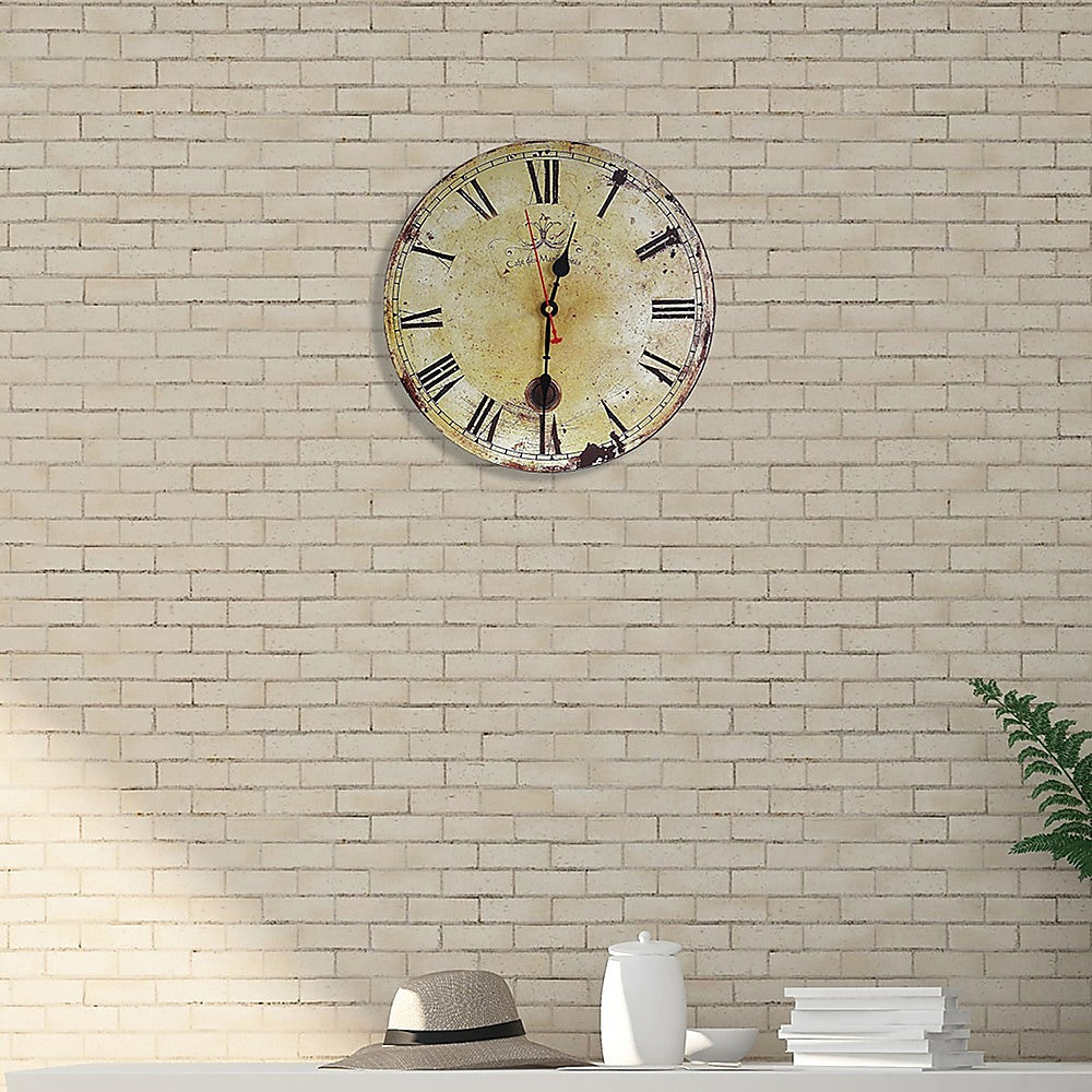 Large Vintage Wall Clock Kitchen  Office Retro Timepiece