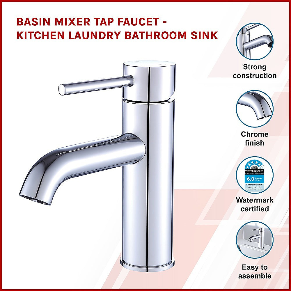 Basin Mixer Tap Faucet -Kitchen Laundry Bathroom Sink