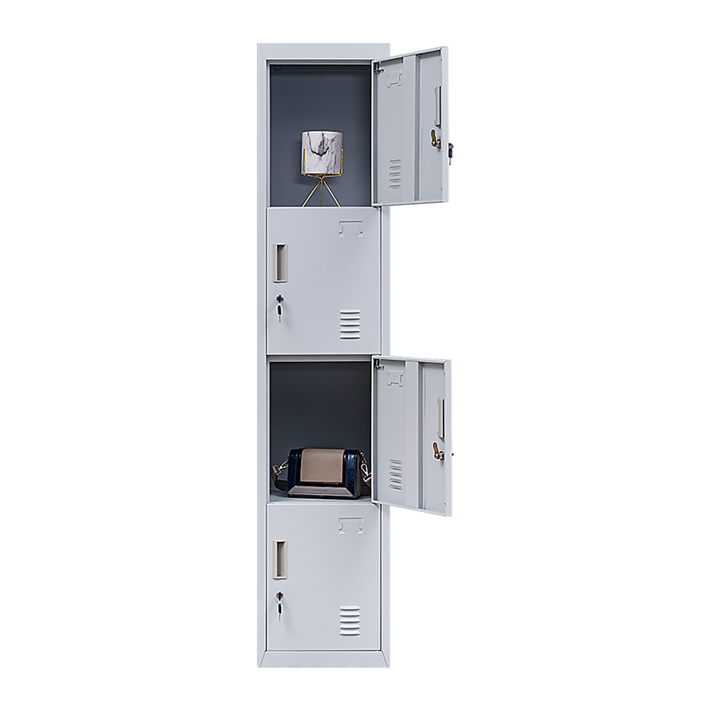 4-Door Vertical Locker for Office Gym Shed School Home Storage