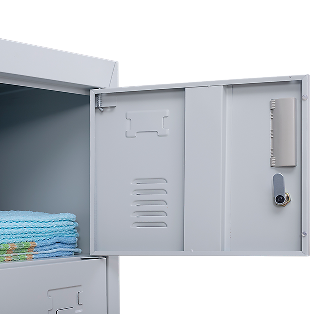 6-Door Locker for Office Gym Shed School Home Storage