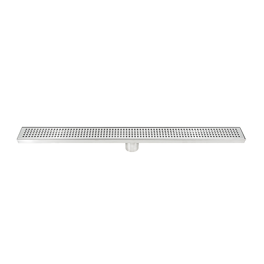 800mm Bathroom Shower Stainless Steel Grate Drain w/Centre outlet Floor Waste