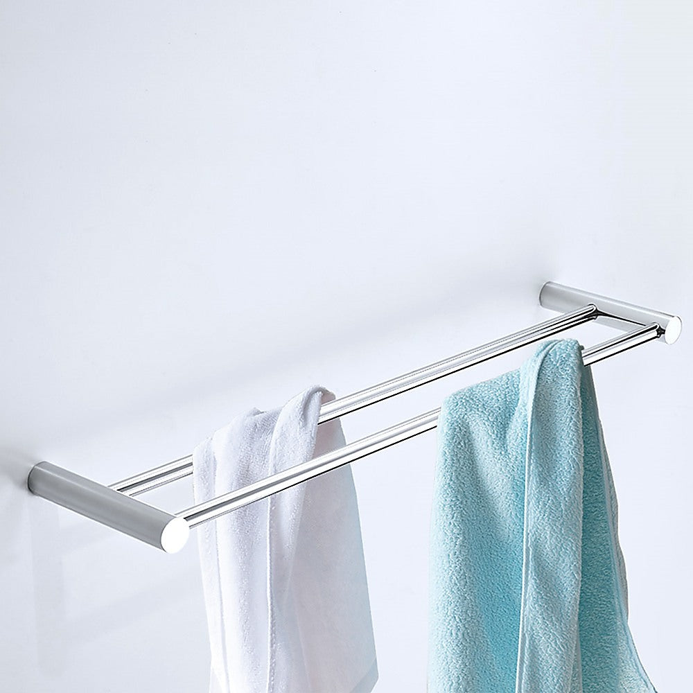 Double Towel Rail Grade 304 Stainless Steel 620mm