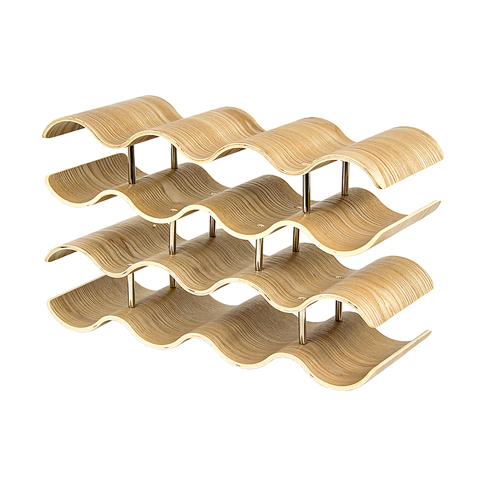 Wooden Wave Wine Rack/Creative Home Grape Wine Holder Shelf Cabinet/Bottle Rack