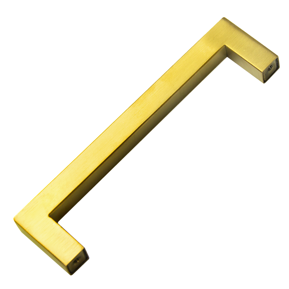 15x Brushed Brass Drawer Pulls Kitchen Cabinet Handles - Gold Finish 128mm