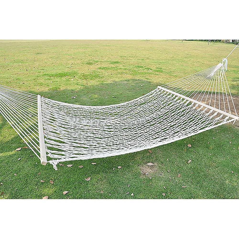 4m Traditional Cotton Rope Hammock with Hanging Hardware