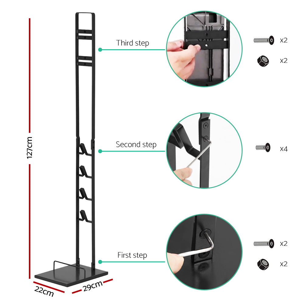 Artiss Freestanding Vacuum Stand Rack For Dyson Handheld Cleaner V6 V7 V8 V10 V11 Black