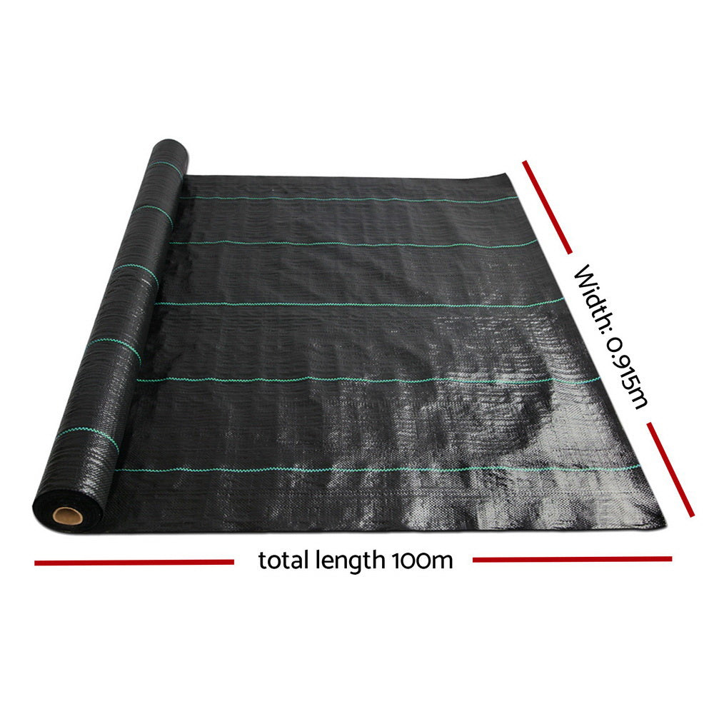 Instahut Weed Control Mat Black