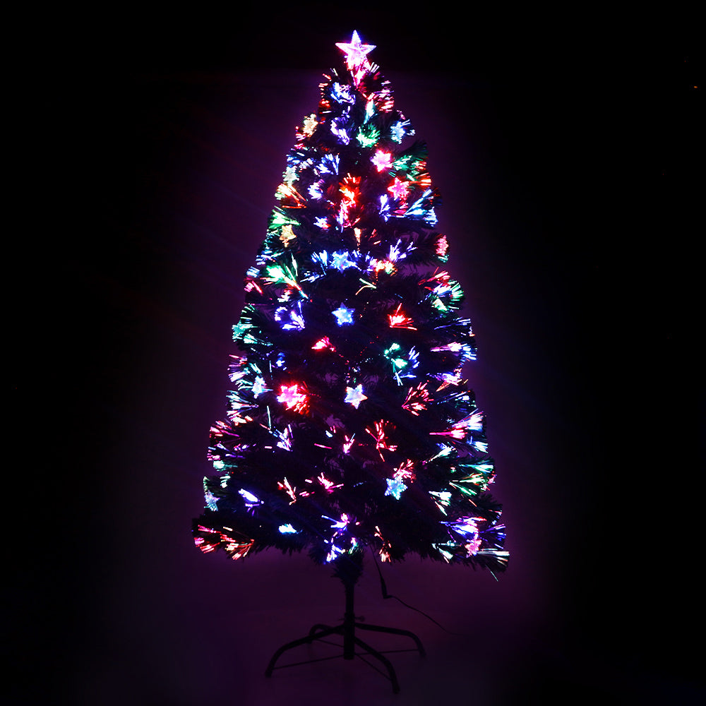 Jingle Jollys 1.2M 4FT LED Christmas Tree Xmas Optic Fiber Multi Colour Lights